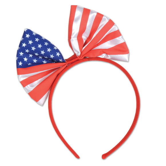 Beistle Patriotic Bow Headband  (1/Pkg) Party Supply Decoration : Patriotic