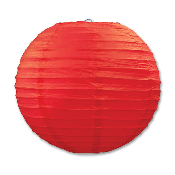 Beistle Red Paper Lanterns (3 Paper Lanterns Per Package) - Party Supply Decoration for General Occasion