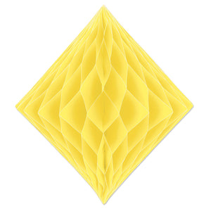 Beistle Tissue Diamond - Yellow - Party Supply Decoration for General Occasion