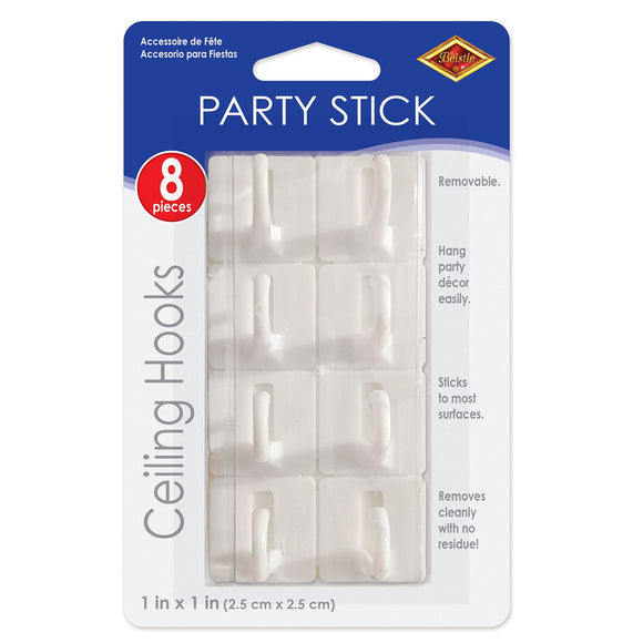 Beistle Party Stick Ceiling Hooks (8/pkg) - Party Supply Decoration for General Occasion