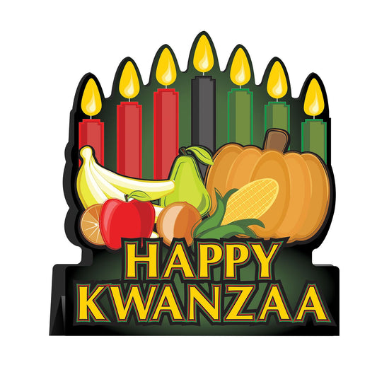 Beistle 3-D Happy Kwanzaa Centerpiece   (1/Pkg) Party Supply Decoration : Kwanzaa