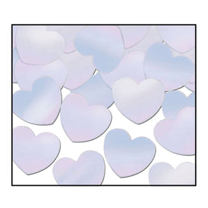 Beistle Opal Fanci-Fetti Hearts - Party Supply Decoration for General Occasion