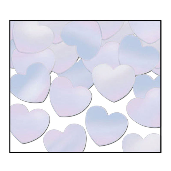 Beistle Opal Fanci-Fetti Hearts - Party Supply Decoration for General Occasion