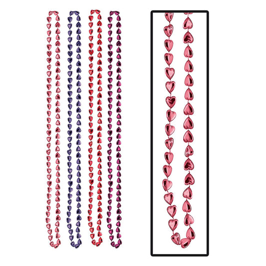 Beistle Candy Heart Beads (4 Per Package) - Party Supply Decoration for Valentines