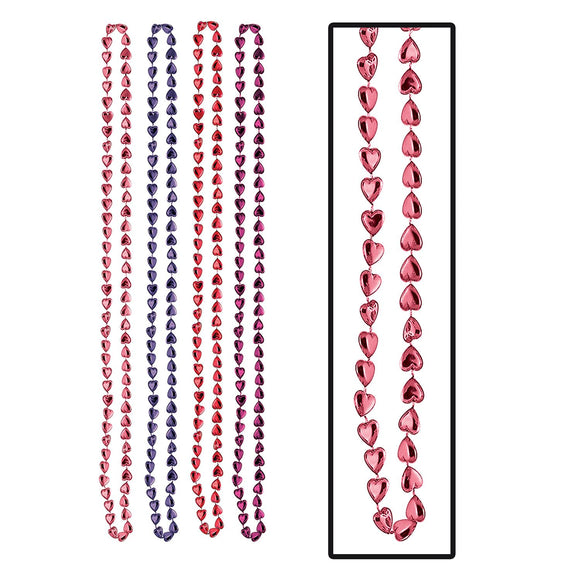 Beistle Candy Heart Beads (4 Per Package) - Party Supply Decoration for Valentines