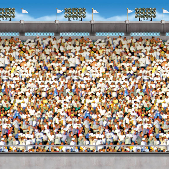 Beistle Upper Deck Stadium Backdrop 4' x 30' (1/Pkg) Party Supply Decoration : Sports