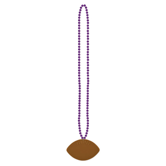 Beistle Beads with Football Medallion - Party Supply Decoration for Football