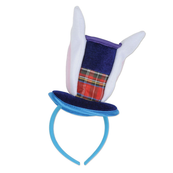 Beistle Bunny Top Hat & Ears Headband  (1/Pkg) Party Supply Decoration : Alice In Wonderland
