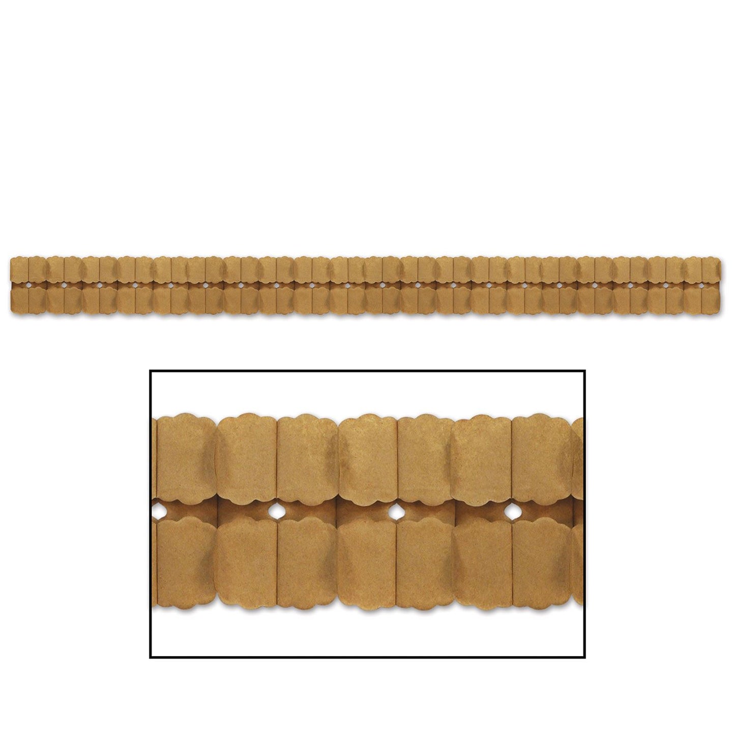 Beistle Kraft Paper Leaf Garland - Party Supply Decoration for Wedding