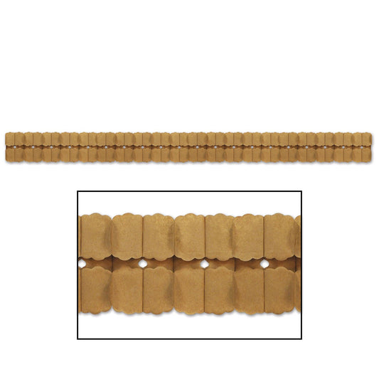 Beistle Kraft Paper Leaf Garland - Party Supply Decoration for Wedding