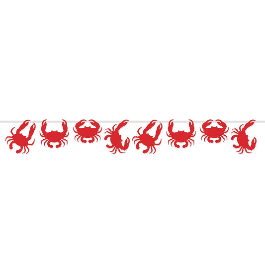 Beistle Crab Streamer 8 in  x 6' (1/Pkg) Party Supply Decoration : Luau