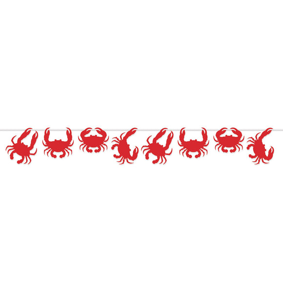 Beistle Crab Streamer 8 in  x 6' (1/Pkg) Party Supply Decoration : Luau