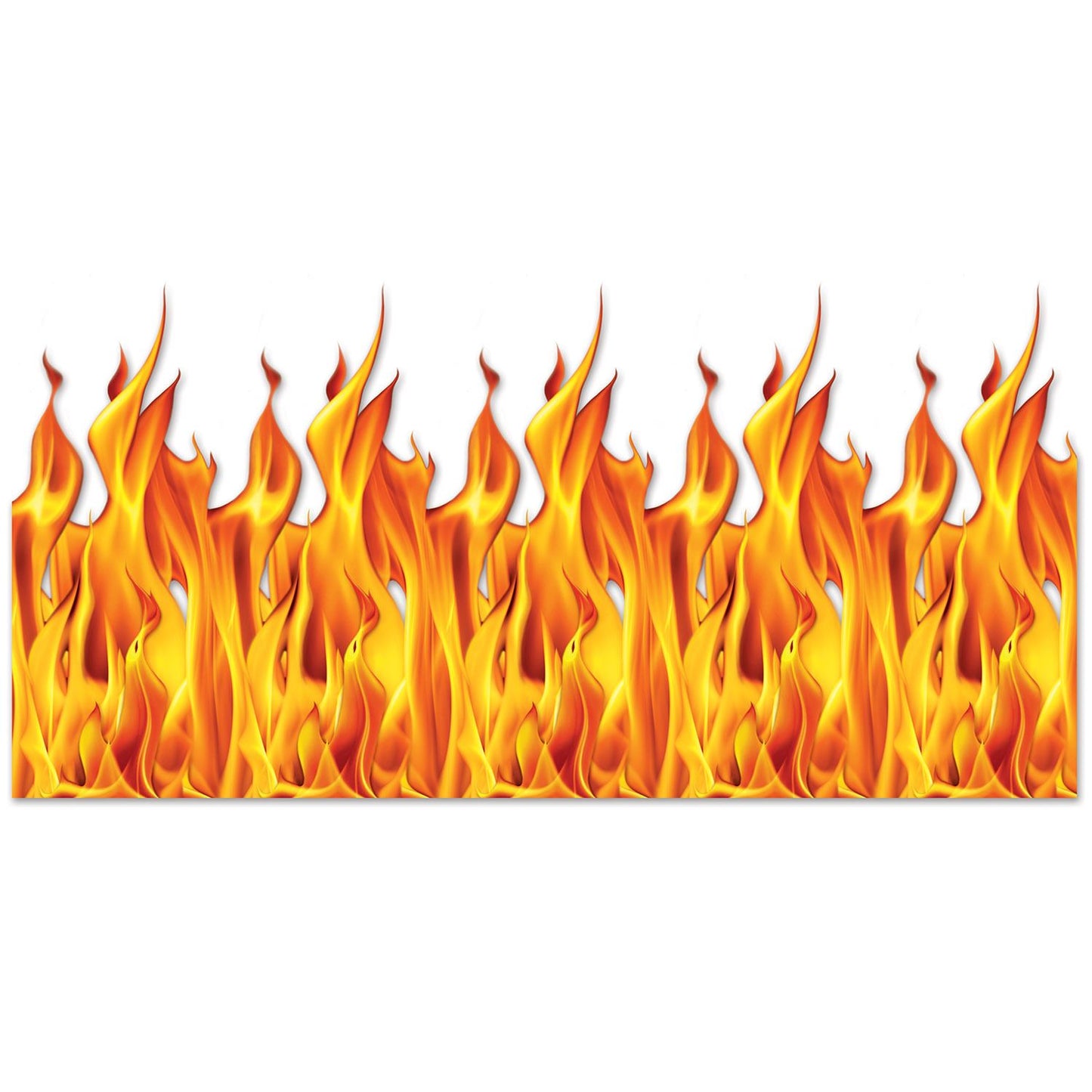 Beistle Flame Backdrop 4' x 30' (1/Pkg) Party Supply Decoration : Halloween