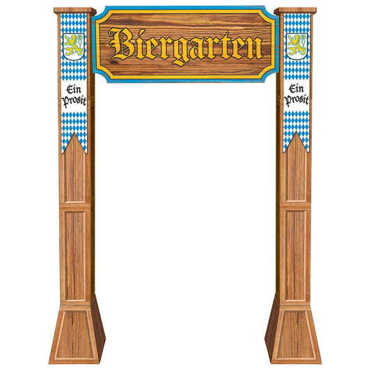 Beistle 3-D Biergarten Archway Prop - Party Supply Decoration for Oktoberfest