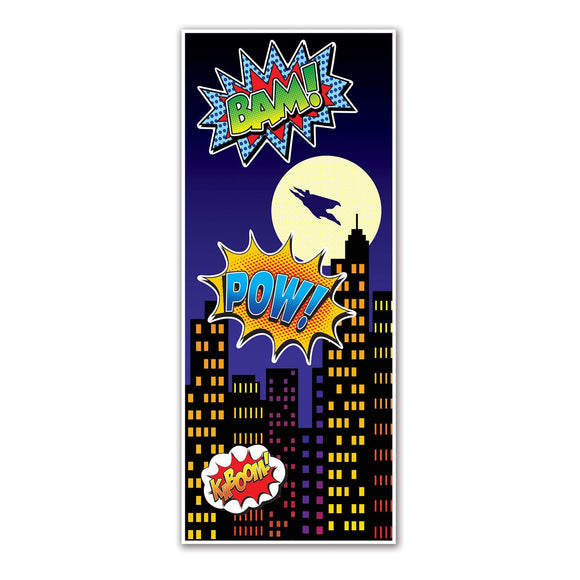 Beistle Hero Door Cover - Party Supply Decoration for Heroes