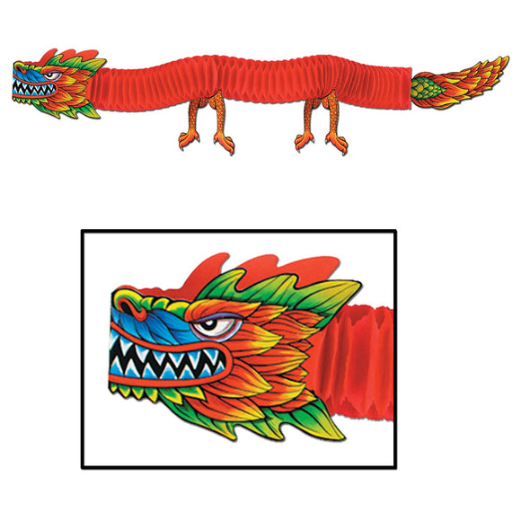 Beistle Asian Tissue Dragon - Party Supply Decoration for Chinese New Year