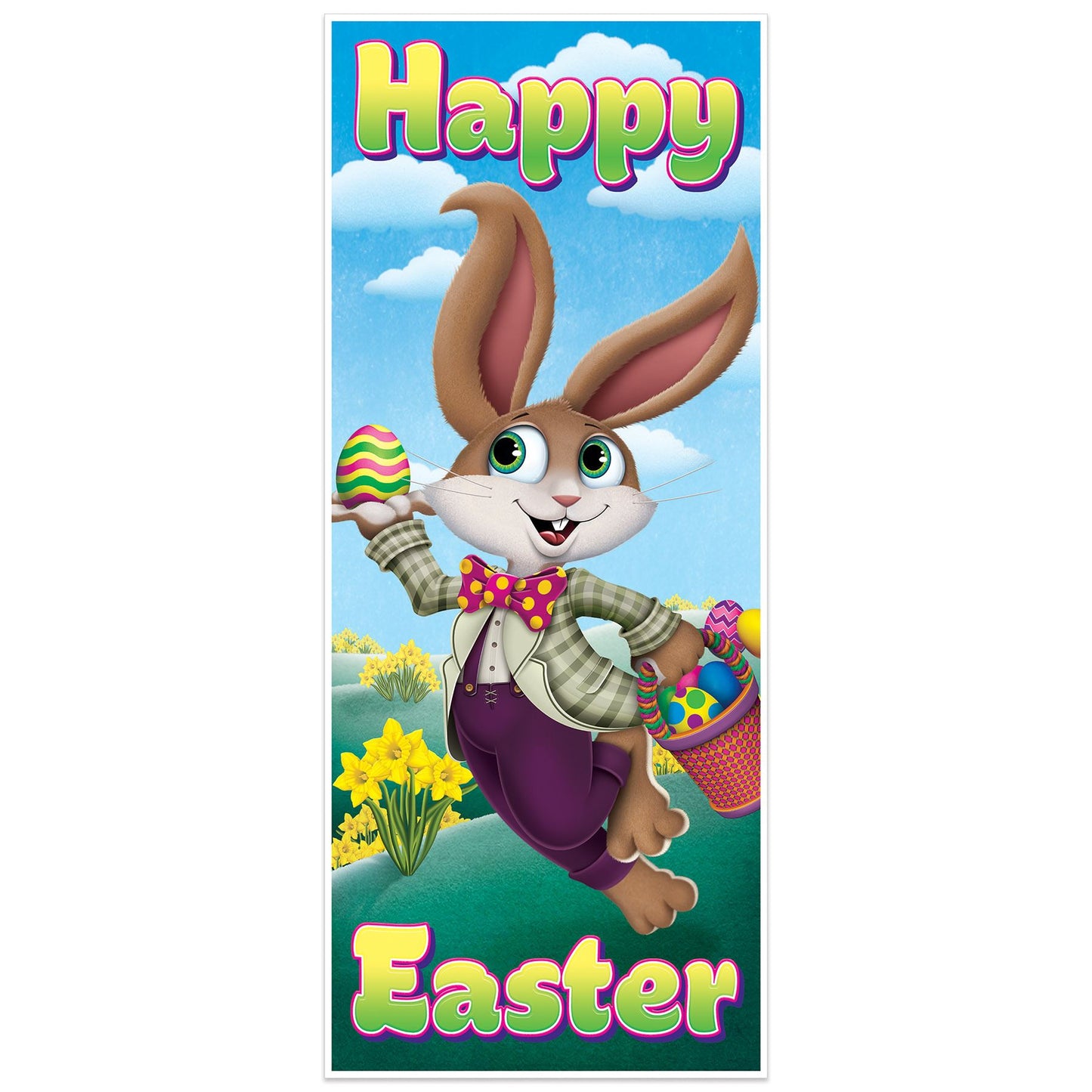 Beistle Easter Door Cover - Party Supply Decoration for Easter