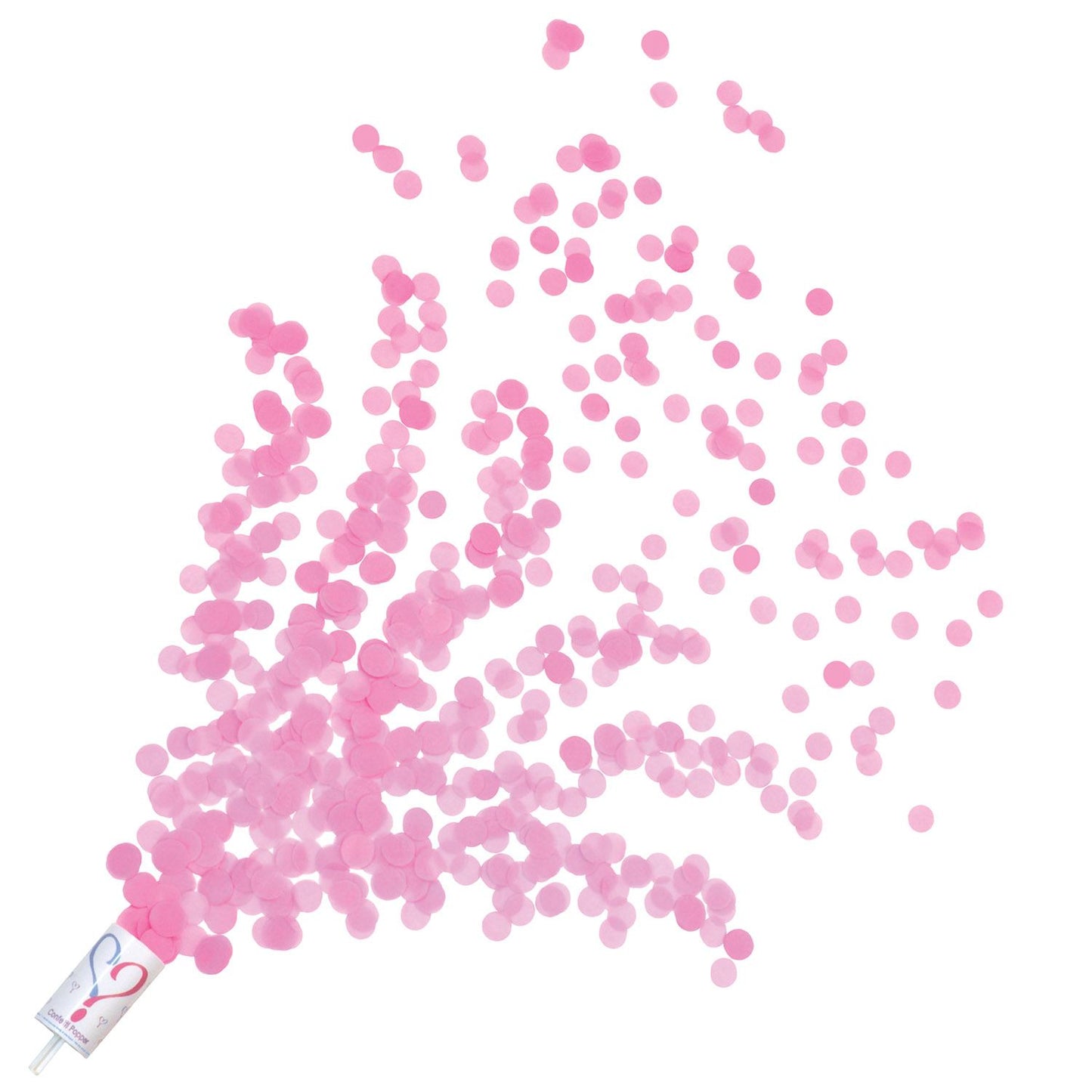 Beistle Gender Reveal Push Up Confetti Poppers - Pink - Party Supply Decoration for Baby Shower