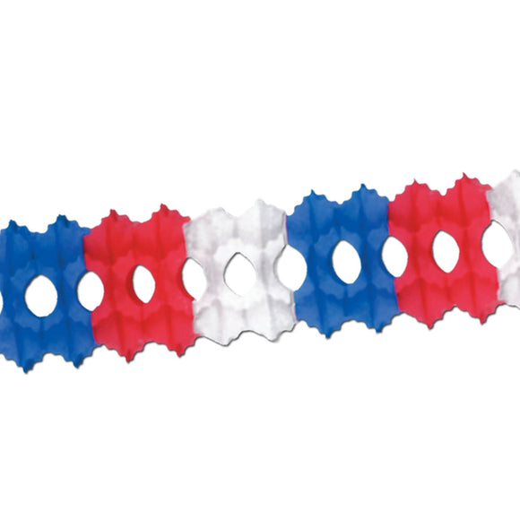 Beistle Red, White, and Blue Arcade Garland - Party Supply Decoration for Patriotic