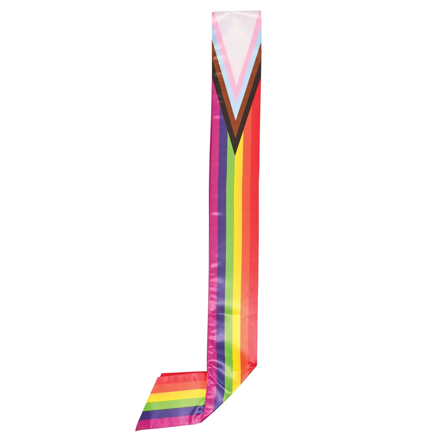 Beistle Pride Flag Satin Sash - Party Supply Decoration for Rainbow