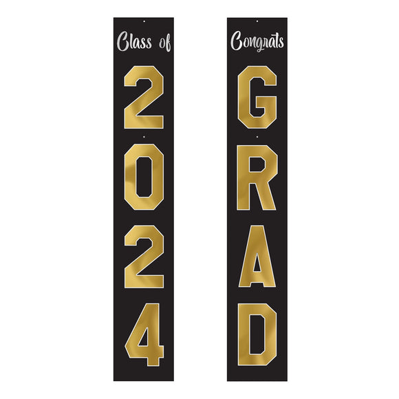 Beistle Jtd Foil Graduation Pull-Down Cutouts 6' (2/Pkg) Party Supply Decoration : Graduation
