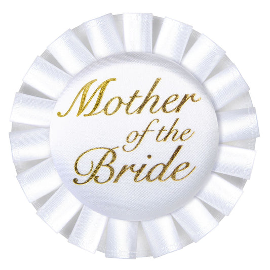 Beistle Mother of the Bride Satin Button - Party Supply Decoration for Wedding