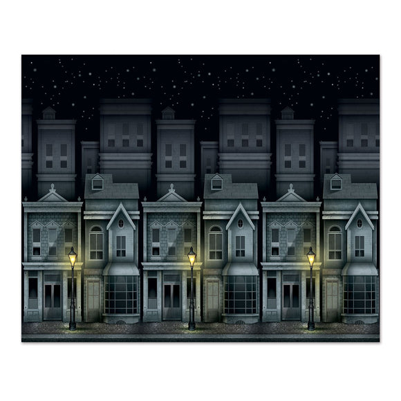 Beistle Victorian Townscape Backdrop 4' x 30' (1/Pkg) Party Supply Decoration : Sherlock Holmes