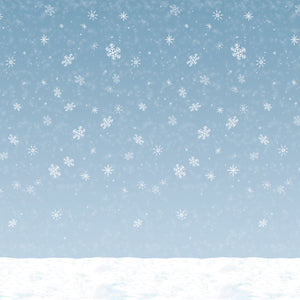 Beistle Winter Sky Backdrop 4' x 30' (1/Pkg) Party Supply Decoration : Christmas/Winter