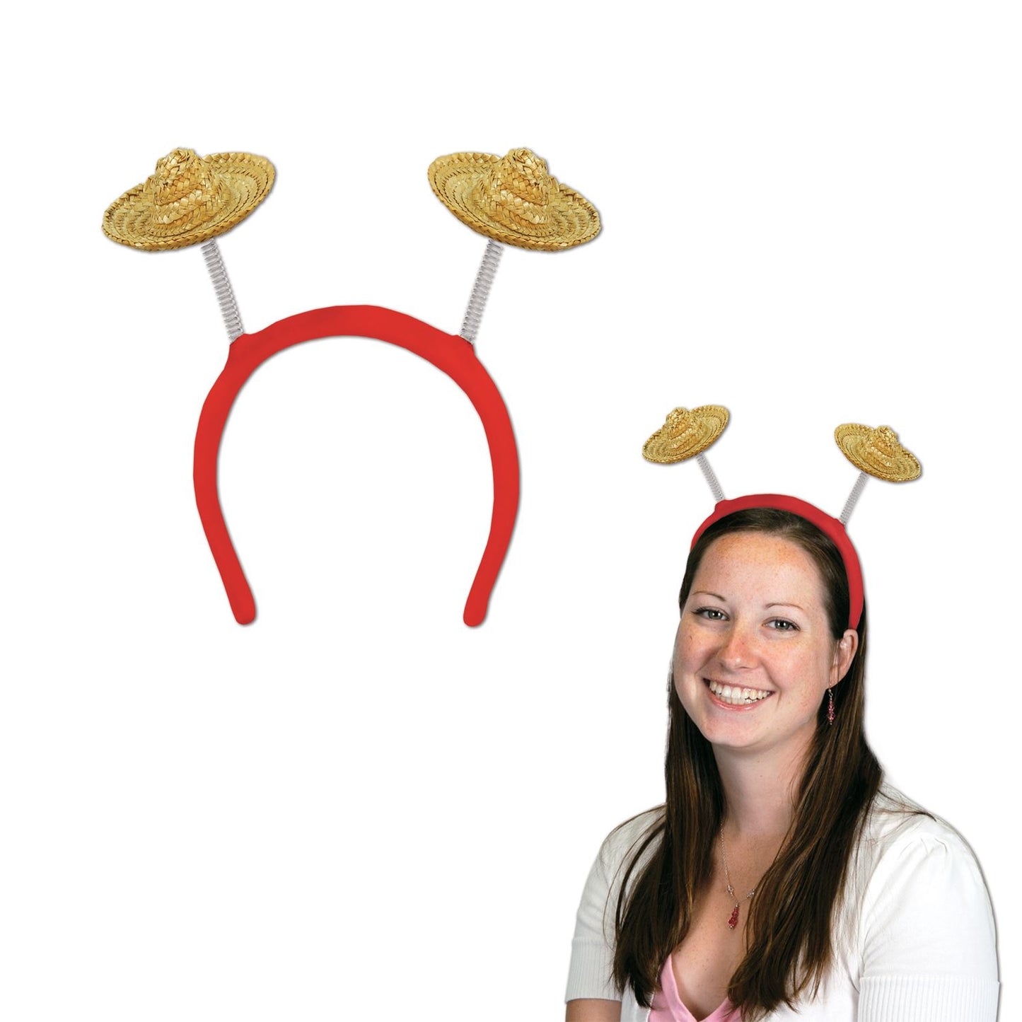 Beistle Sombrero Boppers  (1/Card) Party Supply Decoration : Fiesta/Cinco de Mayo