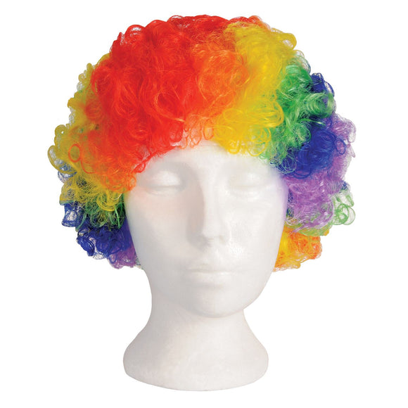 Beistle Rainbow Clown Wig - Party Supply Decoration for Circus