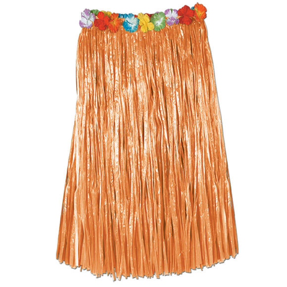 Beistle Adult Artificial Grass Hula Skirt (Natural) - Party Supply Decoration for Luau