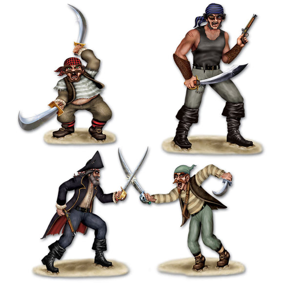 Beistle Dueling Pirate and Bandits - Party Supply Decoration for Pirate