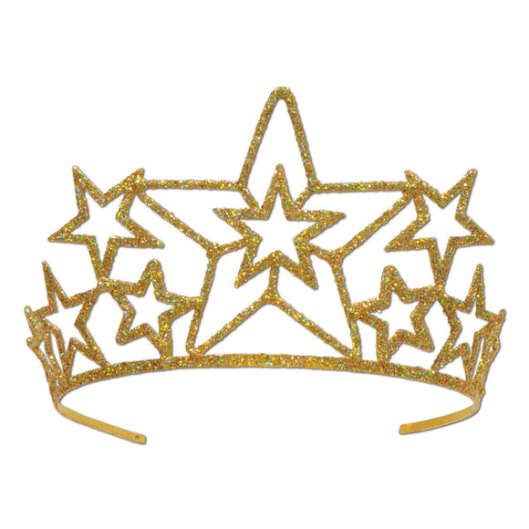 Beistle Star Glittered Tiara - Party Supply Decoration for Awards Night