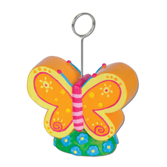 Beistle Butterfly Photo/Balloon Holder - Party Supply Decoration for Spring/Summer