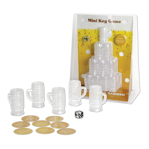 Beistle Mini Keg Game - Party Supply Decoration for 21st Birthday