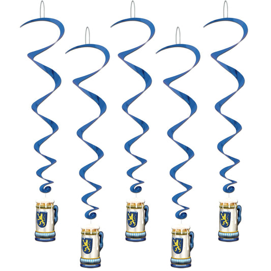 Beistle Oktoberfest Whirls (5/pkg) - Party Supply Decoration for Oktoberfest