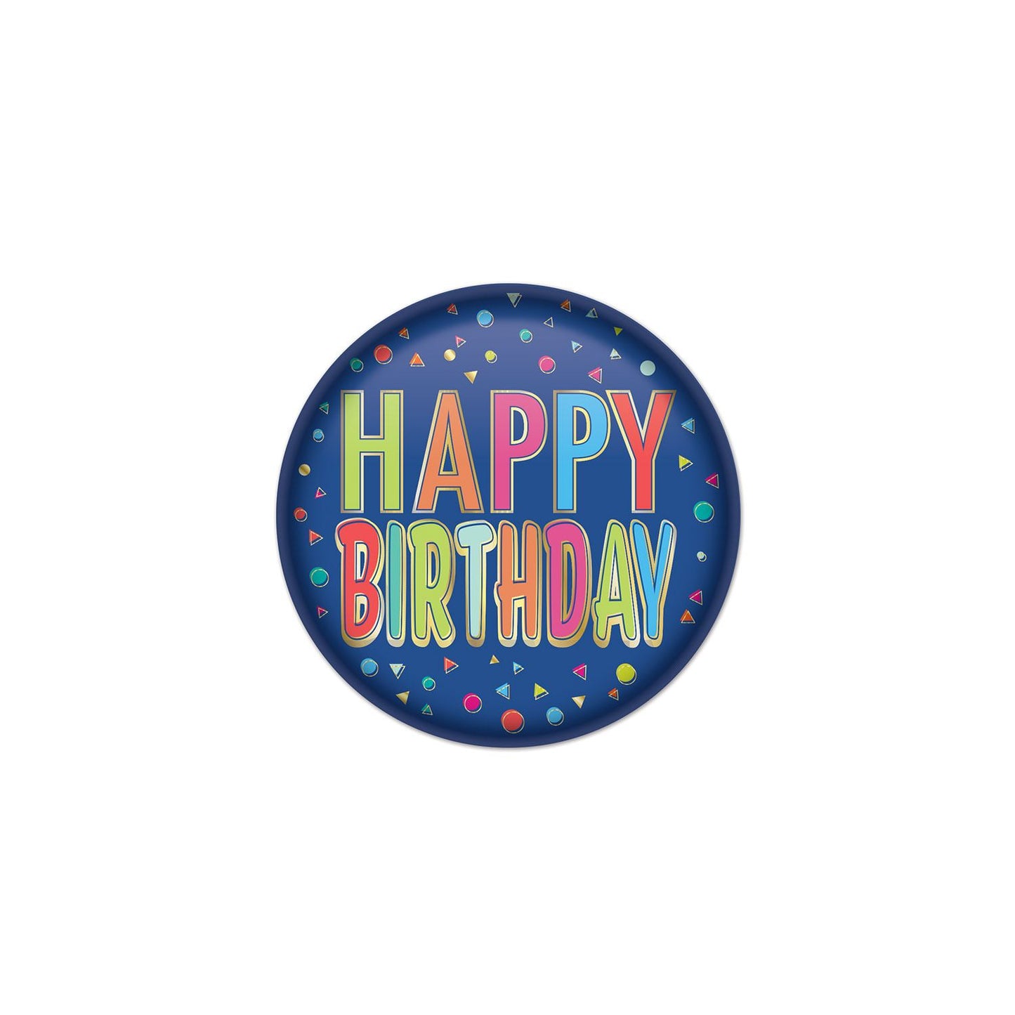 Beistle Happy Birthday Button - Party Supply Decoration for Birthday