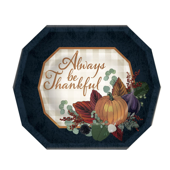 Beistle Fall Thanksgiving Dinner Plates - Party Supply Decoration for Thanksgiving / Fall