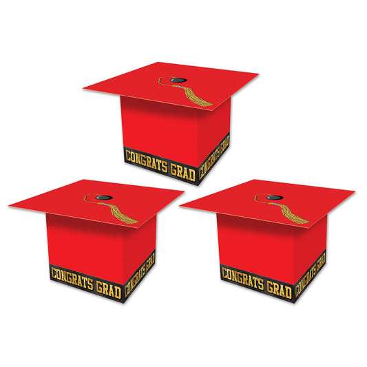 Beistle Grad Cap Favor Boxes - Party Supply Decoration for Graduation