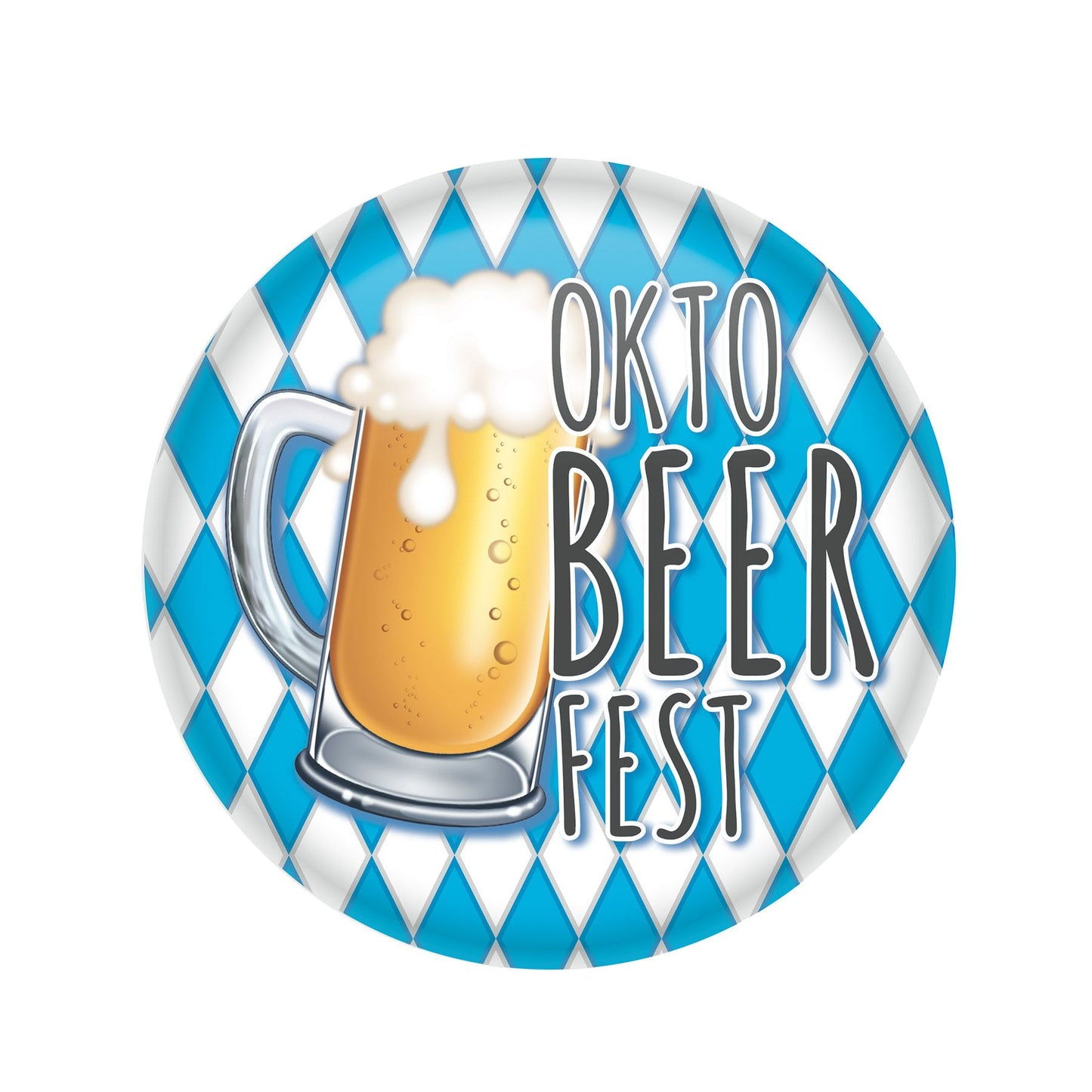 Beistle Oktobeerfest Button - Party Supply Decoration for Oktoberfest