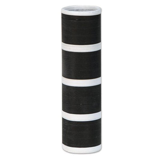 Beistle Black and White Serpentines, 1 roll (18 throws/roll) - Party Supply Decoration for New Years