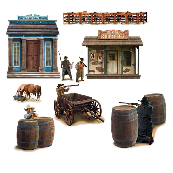 Beistle Wild West Shootout Props - Party Supply Decoration for Western