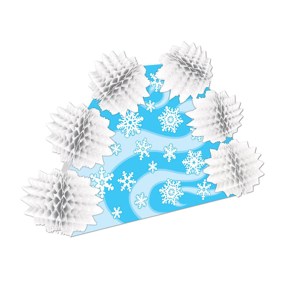 Beistle Snowflake Pop-Over Centerpiece 10 in  (1/Pkg) Party Supply Decoration : Christmas/Winter