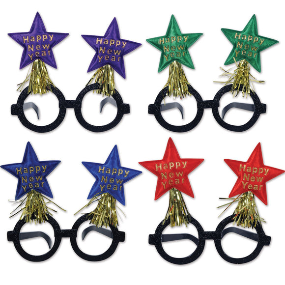 Beistle New Year Star Glasses (1/Pkg) - Party Supply Decoration for New Years