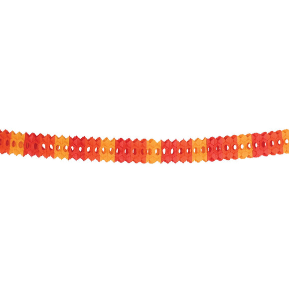 Beistle Yellow, Orange, and Red Arcade Garland - Party Supply Decoration for Thanksgiving / Fall