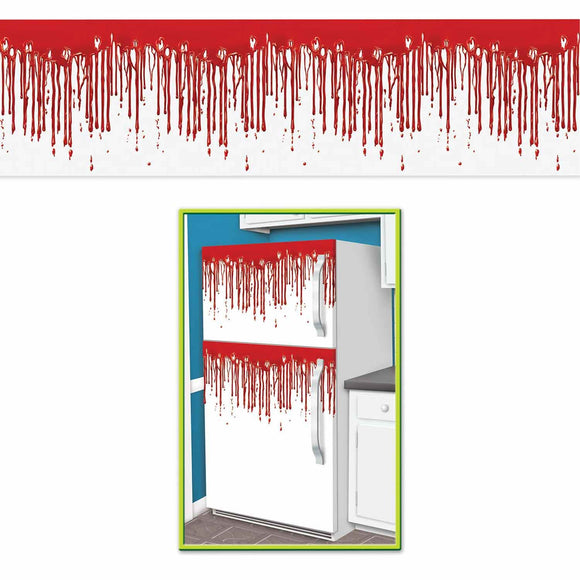 Beistle Dripping Blood Fridge Border - Party Supply Decoration for Halloween