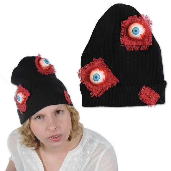 Beistle Eyeballs Knit Cap - Party Supply Decoration for Halloween