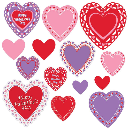 Beistle Valentine's Day Cutouts Asstd (14/Pkg) Party Supply Decoration : Valentines