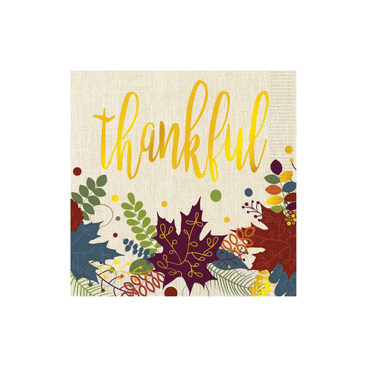 Beistle Friendsgiving Beverage Napkins - Party Supply Decoration for Thanksgiving / Fall