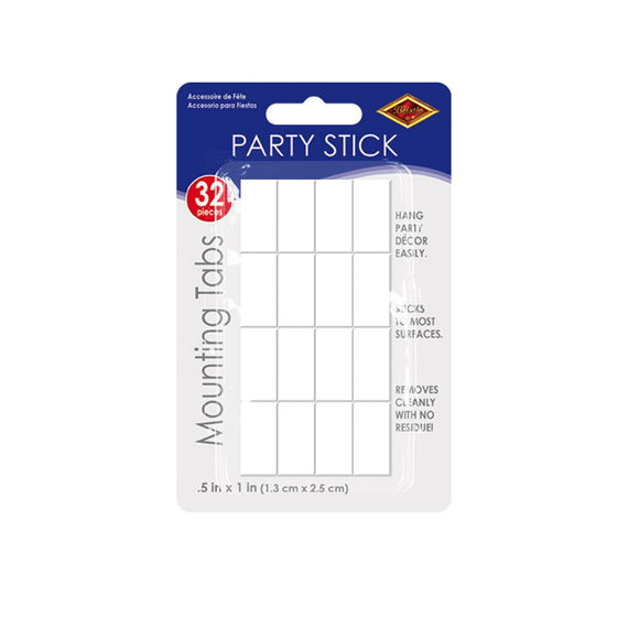 Beistle Party Stick Mounting Tape (32/pkg) - Party Supply Decoration for General Occasion
